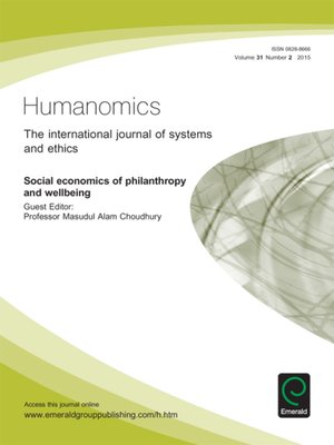 cover image of Humanomics, Volume 31, Issue 2